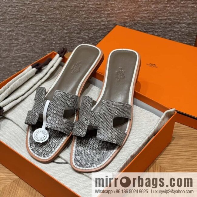 wsxc1711104586341_0-800x800gihandxdvqj117987_20250702135840.jpg Hermès Lizard Leather Slippers