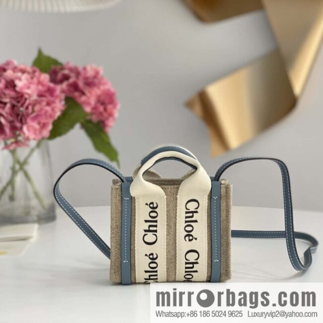 Chloe Nano-Super mini bag 14CM haze blue