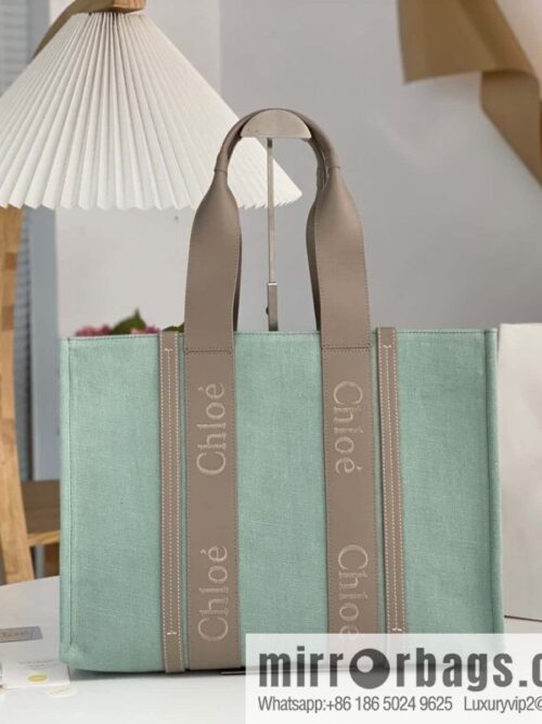 wsxc1711622947295_0-800x800w43gobmgbwv2632_20250715231715.jpg Chloe Woody Linen with Pitot Bag, Avocado Green with Grey Large 45CM
