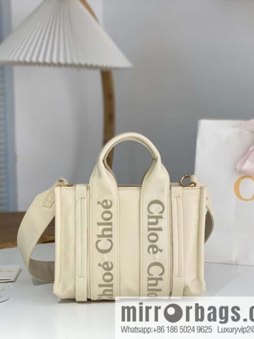 wsxc1711721141198_0-800x800r0maaas3sxe2460_20250715231537.jpg Chloe\'s new nylon new material Woody tote bag, small rice apricot 26CM.