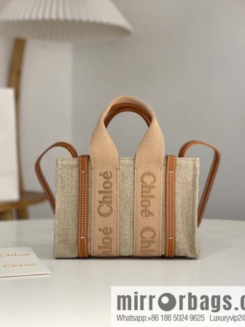 wsxc1712400614209_0-800x800yi22ovr25fh2171_20250715231248.jpg Chloe Woody Linen with Pitot Bag, Orange Mini20CM