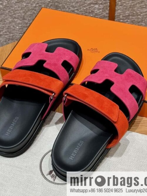 wsxc1715794382134_0-800x8002couhy1crrj89814_20250701234612.jpg Hermès 225 CHYPRE SANDAL uncle shoes, rose red/Rose and red