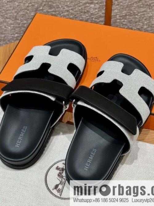 wsxc1715794457799_0-800x800x3dphpnqirc89785_20250701234527.jpg Hermès 225 CHYPRE SANDAL uncle shoes, black patchwork/Ck89/noir/Cloth
