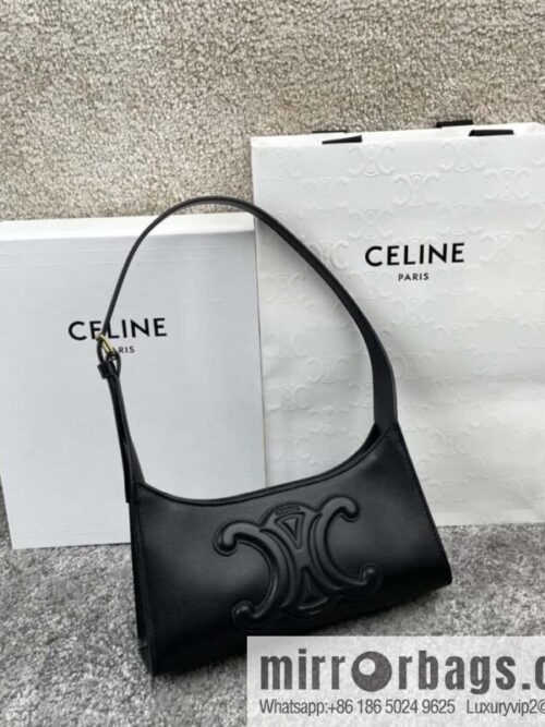 wsxc1716914596970_0-800x800nj03ngjii1d198961_20250709040844.jpg CELINE\'s new armpit bag series TRIOMPHE handbag 198153 black
