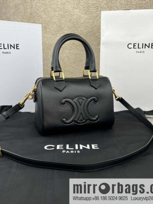 wsxc1716998150791_0-800x8005vnnxtc2vc1198688_20250709040009.jpg CELINE small smooth cow leather (fabric) Boston bag 113773 black