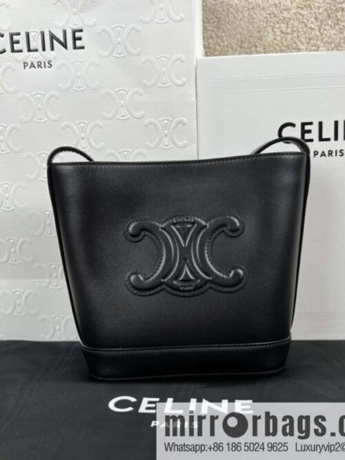 wsxc1718467442710_0-800x800cw1eg5yew5p192012_20250709003955.jpg CELINE CUIR TRIOMPHE mini smooth leather bucket bag 10L433