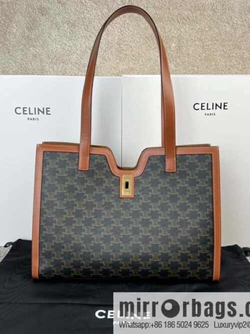 wsxc1718724471623_0-800x8002l0fkpowesn191620_20250709002726.jpg CELINE CABAS 16 logo printed handbag 112583