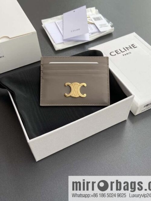 wsxc1719398706067_0-800x80011xgrp5wdtc185259_20250708210928.jpg CELINE TRIOMPHE glossy cow leather (fabric) card holder 10L832CQH.04LU833