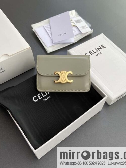 wsxc1719399061285_0-800x8001u1nt3cpuql185237_20250708210844.jpg CELINE TRIOMPHE bright beef leather (fabric) flip card holder 10I 582 CPJ.04LU