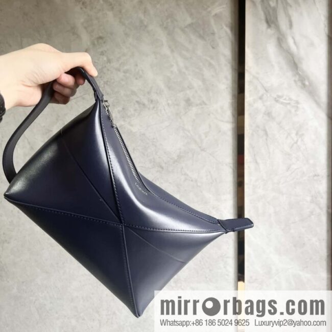 LOEWE latest puzzle.folding clutch bag 0697 dark blue