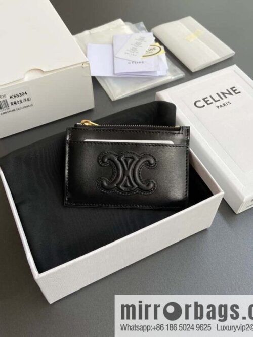 wsxc1720283863286_0-800x800sezqyrx1jdn183870_20250708203035.jpg CELINE TRIOMPHE logo printed card holder 10K58304EMJ.04LU