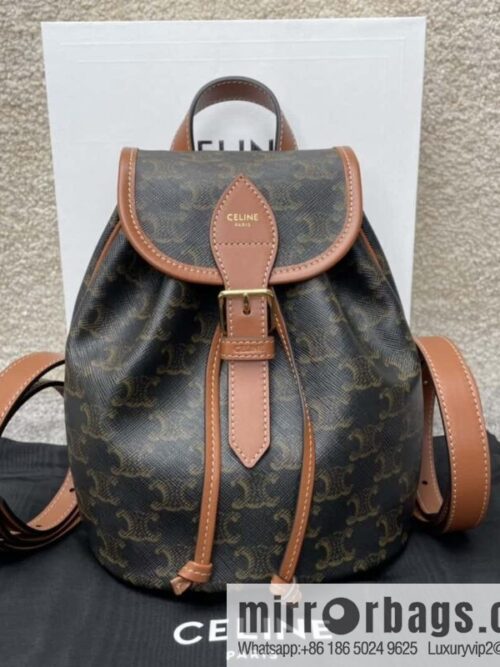 wsxc1724854051034_0-800x800zt1bitshlkj169859_20250705203828.jpg CELINE FOLCO TRIOMPHE CANVAS logo print and cow leather mini backpack 197662