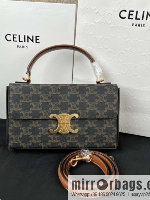wsxc1724857103663_0-800x800bh3lv3bz0rc169632_20250705203159.jpg CELINE BOX TRIOMPHE logo printed cow leather handbag 199992