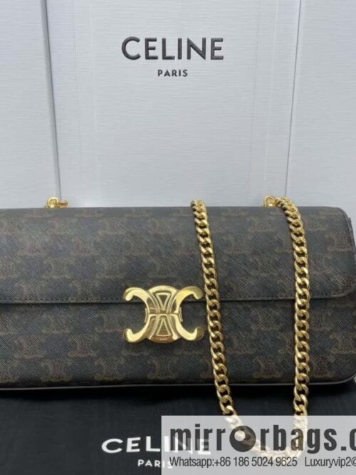 wsxc1724858363284_0-800x8000j2osbhydxb169555_20250705202945.jpg CELINE new TRIOMPHE logo printed chain bag 197412