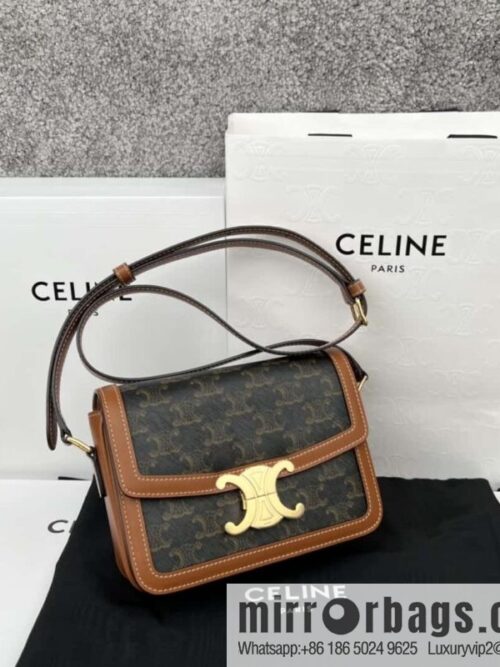 wsxc1724858504065_0-800x800vvgil0csoxe169543_20250705202925.jpg CELINE TRIOMPHE Canvas and calfskin small handbag 188882
