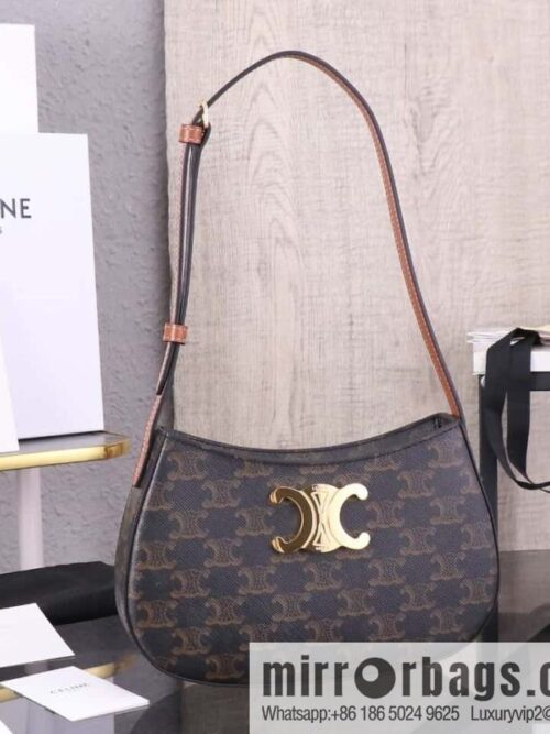 wsxc1725291658617_0-800x8005qema1vrk0g168642_20250705200415.jpg CELIN_E 2024 | TILLY medium bright cow leather handbag 24s spring new product 115703BF4.38NO armpit bag