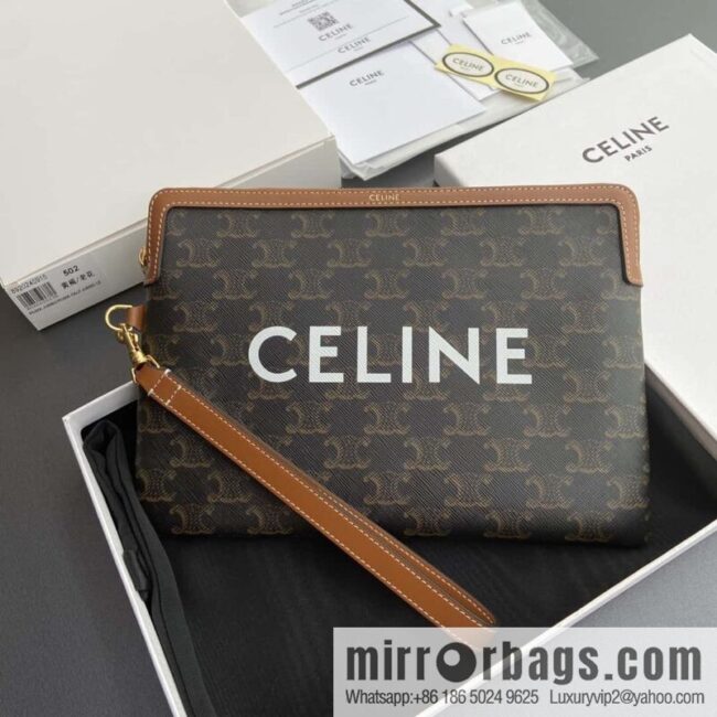 CELINE TRIOMPHE Iconic Printed Clutch Bag 10J502FES.04LU 502 Old Flower