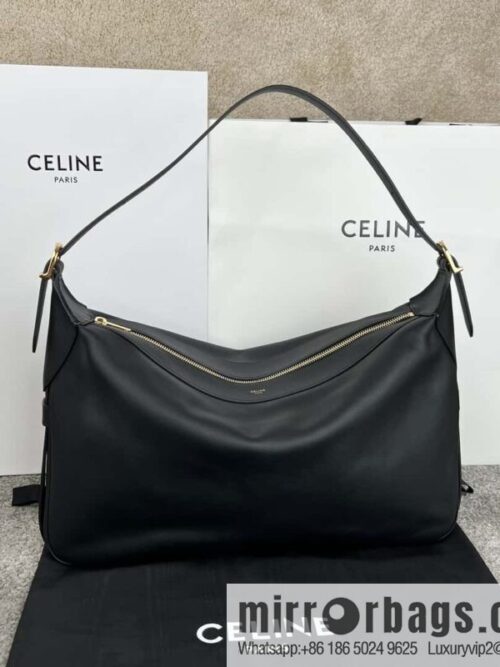 wsxc1727191352308_0-800x800xmqeemftprx155421_20250705113957.jpg CELINE ROMY Large Soft Cow Leather Handbag 110793 Black