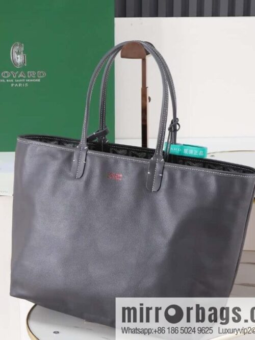 [Premium quality, original materials, leather] Goyard goya anjou small bag 020166m gray tote bag