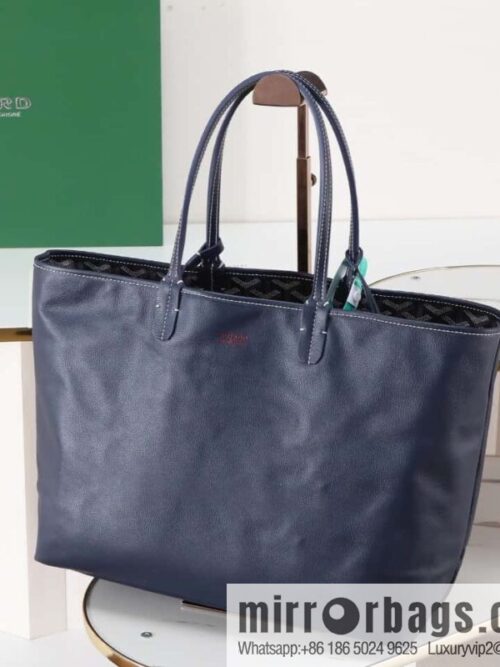[Premium quality, original materials, leather] Goyard goya anjou small bag 020166m blue tote bag