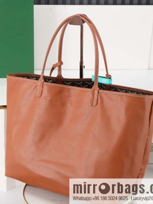 [Premium quality, original materials] Goyard reversible anjous double-sided tray extra large brown tray bag