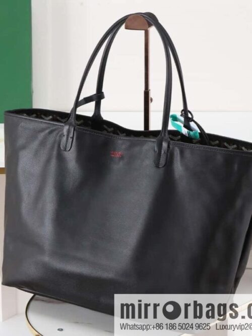 [Premium quality, original materials] Goyard reversible anjous double-sided tray extra large black tray bag