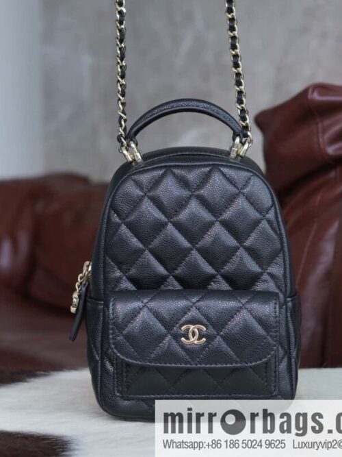 wsxc1727455013324_1-800x800m0xxzs4plox154580_20250705111148.jpg Chanel 24C mini backpack, black gold genuine leather AP3753 black