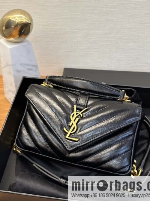 wsxc1728660958895_0-800x800pb1ckpgzwez150353_20250705083457.jpg YSL 2024 New COLLEGE Glossy Oil Wax Mini Chain Bag 779430