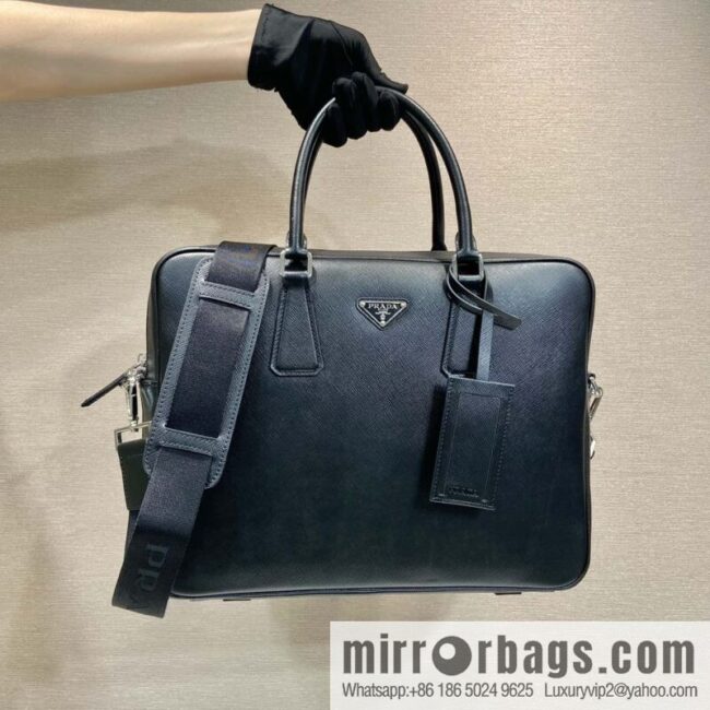 PRADA Classic Briefcase 0891 Black