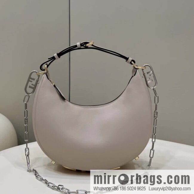 FENDI Fendigraphy armpit bag, model number: 80056m light gray