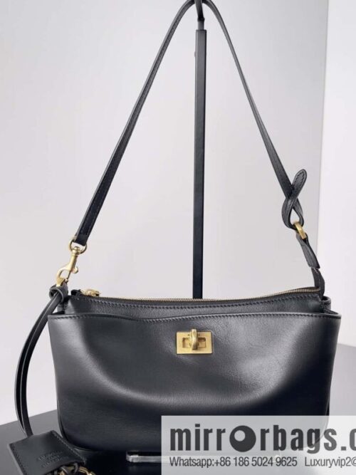 wsxc1740663125897_0-800x800o3lkpywbyje85137_20250701213035.jpg 𝐁𝐚𝐥𝐞𝐧𝐜𝐢𝐚𝐠𝐑𝐨𝐝𝐞𝐨 🖤🖤 Rodeo Shoulder Bag 🧶 Rodeo Black Smooth Cow Leather Shoulder Bag