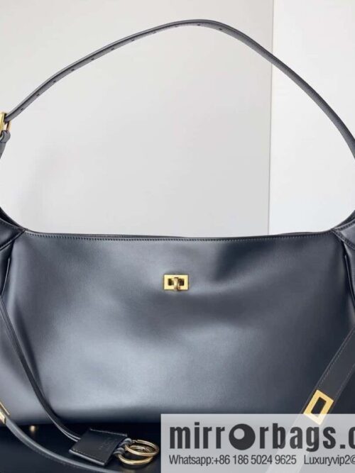 wsxc1740663133222_0-800x800oyiffhaccrl85104_20250701212936.jpg 𝐁𝐚𝐥𝐞𝐧𝐜𝐢𝐚𝐠𝐑𝐨𝐝𝐞𝐨 Bel Air Black Smooth Cow Leather Shoulder Backpack