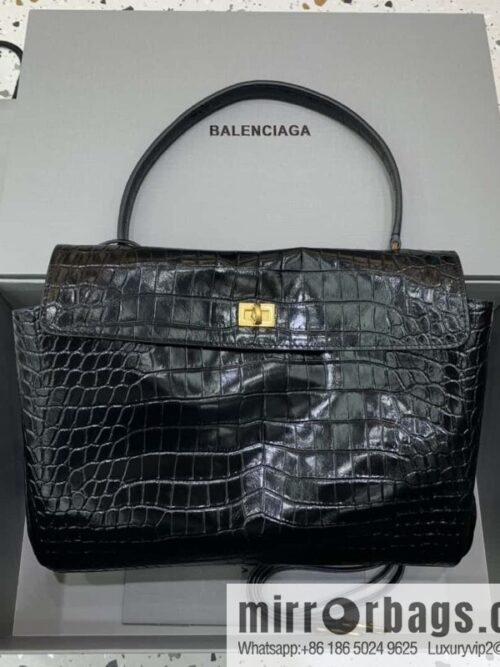 wsxc1741012736171_0-800x800bjgax1j0d4t84137_20250701210047.jpg 🖤[Medium crocodile black 】 𝐁𝐀𝐋𝐄𝐍𝐂𝐈𝐀𝐆𝐀 𝐑𝐎𝐃𝐄𝐎 𝐁𝐀𝐆 series handbag model number: 78972