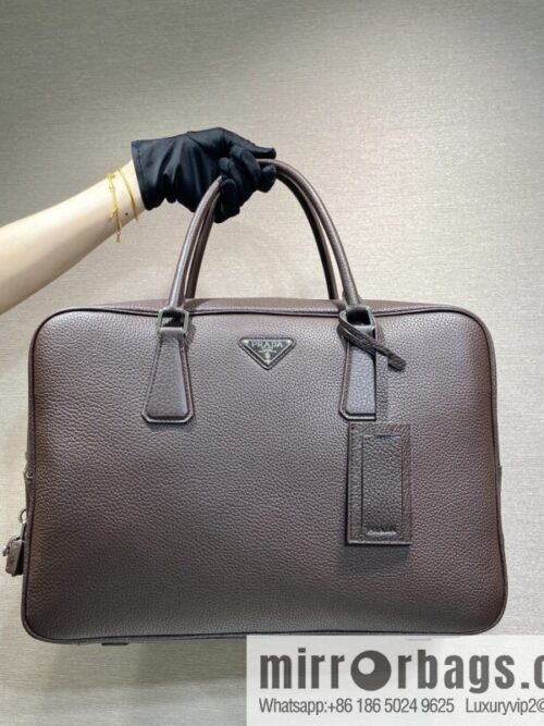 wsxc1751637124608_0-800x800kyggxvsctxe132440_20250704191601.jpg PRADA 🎉 new briefcase 🎉 2VE027 with lock 🎉🎉 coffee color